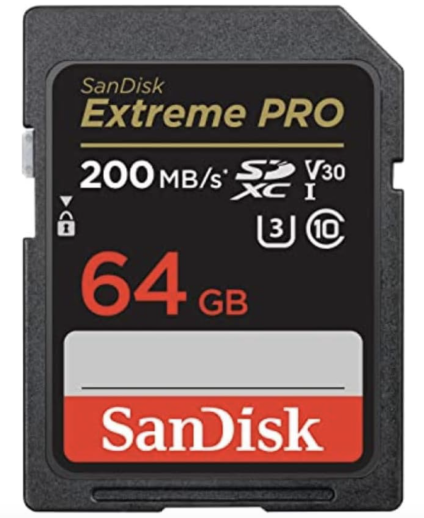 Data Storage of 64GB SD Card. Save time with card offload speeds of up to 200MB/s powered by SanDisk
